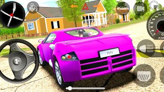 3D Car Simulator Game Pink Tarzan 4x4 Modifide Driving In India  Car Game AndroidGameplay [upl. by Marr904]