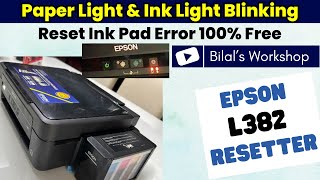 How to Reset Epson L382 Ink Pad Error  Epson Adjustment Program [upl. by Izogn]