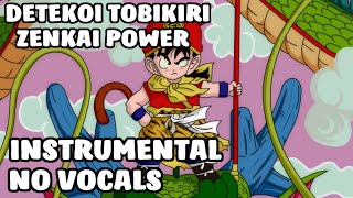 Dragon ball Z  Ending theme  Detekoi Tobikiri Zenkai Power  Instrumental No vocals [upl. by Callum]