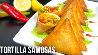 PERFECT TORTILLA WRAP SAMOSAS  NO DOUGH  NO SAMOSA SHEET  NO ROLLING  সুস্বাদু টর্টিলা রেপ সমুচা [upl. by Ainitsirc]