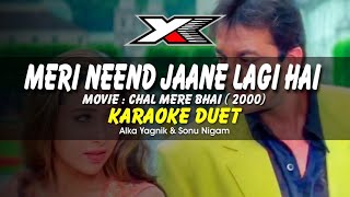 Meri Neend Jane Lagi Hai Karaoke  Duet [upl. by Manny]