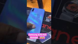 Samsung A70 full damage samsung a70 creaked samsung a70 screen damagemobilerepair superphone [upl. by Oiramal]