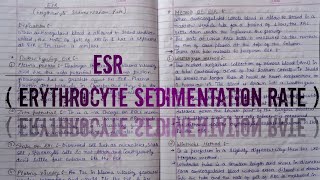 ESR  erythrocyte sedimentation rate  method of esr [upl. by Herrick]