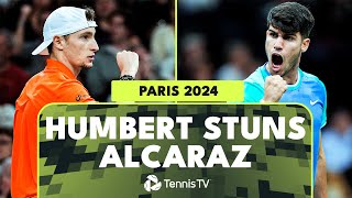 Ugo Humbert TAKES DOWN Carlos Alcaraz  Paris 2024 Highlights [upl. by Thesda]