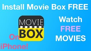 Install Movie Box for FREE NO Jailbreak Watch Movies For Free on ANY iPhone iOS 8  84 [upl. by Zobe]