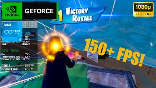 RTX 3060  i5 13400F  Fortnite  Performance Mode 150 FPS [upl. by Rafat]