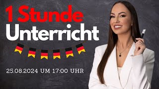 1 Stunde DEUTSCHUNTERRICHT🇩🇪 Deutsch lernen  Grammatik  Wortschatz  A2  B1  B2  C1 [upl. by Lamiv]