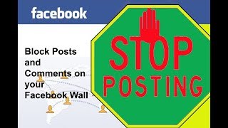 How to Block Posts and Comments on your Facebook Wall [upl. by Reiniar]