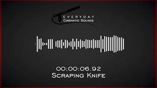 Scraping Knife  HQ Sound Effects [upl. by Aiza58]