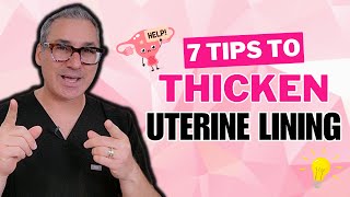 7 Ways To Thicken Your Uterine Lining  Natural Ways To Improve Your Endometrium Health [upl. by Elyrpa]