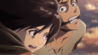 Commander Erwin saves Eren epic scene  Attack on Titan season 2 episode 11 HD [upl. by Aisayn905]