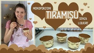 Tiramisù monoporzionericetta facile e veloce senza liquore [upl. by Glynn]