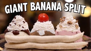 DIY GIANT BANANA SPLIT  VERSUS [upl. by Siri]