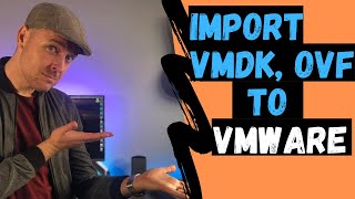 How to import a VM vmdk ovf ova into VMware vSphere vCenter  VIDEO TUTORIAL [upl. by Hanikahs]