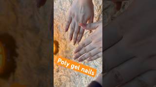 Poly gel nails for beginners nails polygel beauty health youtube youtubeshorts art youtuber [upl. by Aihseyt]