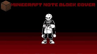 tsunderswap  Androphonovania  Underswap papyrus theme  Minecraft Note block cover [upl. by Ahsimin719]