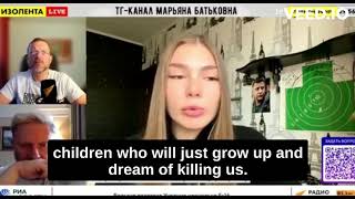 Russian propagandist Maryana Naumova openly says that russia should quotreprogramquot Ukrainian children [upl. by Hgielram162]