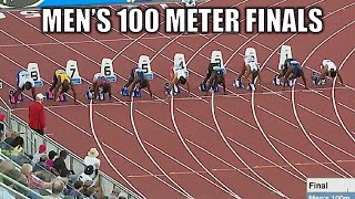 The Mens 100 Meter Finals Were Wild  2024 NCAA Track amp Field Championships [upl. by Mattox]