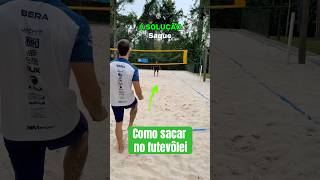 COMO SACAR NO FUTEVÔLEI 🔥 ftv futevolei saque tutorial bera [upl. by Harte]