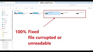 How to Fix The file or directory is corrupted and unreadable  Hard disk or Flash disk Cant Open [upl. by Eeliak]