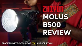 ZHIYUN MOLUS B500 REVIEW  A POWERFUL LIGHT FOR A BUDGET PRICE [upl. by Odericus165]