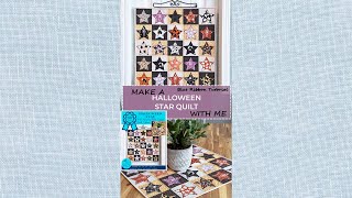 Halloween Star Quilt Pattern Tutorial  Blue Ribbon Designs [upl. by Anoik403]