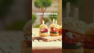 Mini Burgers aux légumes grillés chèvre et miel • Recette à la Plancha [upl. by Aenit]