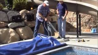 Latham Pools  Fiberglass Auto Cover Bundle Timelapse [upl. by Eeliak271]