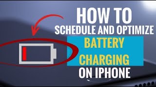 How to Schedule and Optimize Battery Charging on iPhone [upl. by Ierdna]