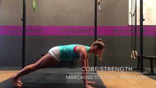 Marching Straight Arm Plank [upl. by Enoitna]