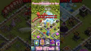 Powerfull combat in th12 😨 coc clashofclans [upl. by Romine]