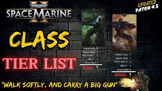 Space Marine 2 Class Tier List  Warhammer 40000 Space Marine 2 Class Tiers [upl. by Housen]