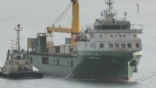 Newcastle Bay Cargo and Passenger Ship arriving in Cairns Harbour on 25 Aug 2024 [upl. by Nemaj]