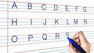 Writing Capital Letters Alphabet For Children  English Alphabets A to Z For Kids [upl. by Sigismund]