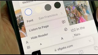 How to listen to a Web Page in Safari on iPhone iOS 17 [upl. by Hillari]