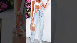 womens jeans shorts trending youtube viral jeans subscribe outfit HK FASHION [upl. by Cruickshank143]