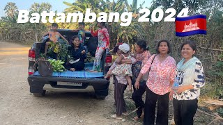 Battambang 2024 🇰🇭 Real life country side ❤️ [upl. by Adaliah]