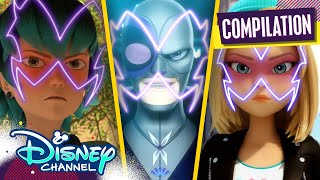 Miraculous Villains Transformations  Miraculous Ladybug  disneychannel x Miraculous [upl. by Nedry]