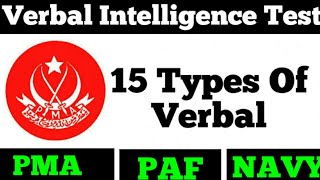 Verbal Intelligence Test PMAPAFNAVYAll BElong Forces [upl. by Wilonah957]