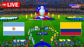 🔴LIVE  ARGENTINA vs COLOMBIA FINAL 2024 COPA AMERICA  Full Match USA  eFootball PES Gameplay PC [upl. by Rochell]