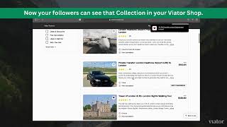 Creating Viator Shop Collections [upl. by Otreblasiul113]