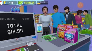 my supermarket simulator 3d mod apk unlimited money and energy  Day 60 shop level 33 🟢 [upl. by Arolf]