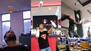 AMAZING NEPALI BARTENDER SKILLS IN NEPAL STRICTLY FLAIR [upl. by Ielarol]