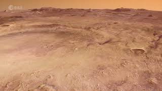 Visit Jezero Crater on Mars in this flyover created using orbiter data [upl. by Neerroc134]