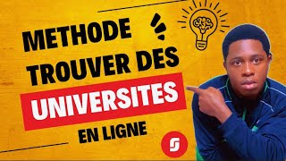 Comment chercher des universités sur internet  Cas pratique [upl. by Norvun977]