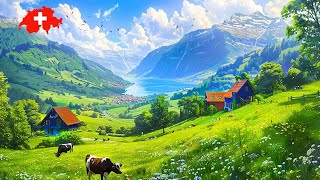 7 Fresh Spring Places in Switzerland 🇨🇭 Walking Tour 4K 🇨🇭 Most Beautiful Villages in Switzerland [upl. by Ykceb]