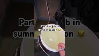 Summer season jobs 😱😂 summer job shorts funny shortvideo water cooler ytviral [upl. by Girand226]