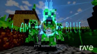 Im a Green creeper  Minecraft Creeper Rap amp I Am Blue  RaveDj [upl. by Enimassej15]