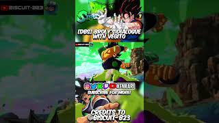 ⚡Brolys Meets Vegito UNIQUE Dialogue  Dragon Ball Sparking ZERO [upl. by Nivert]