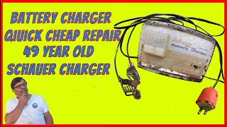 Schauer Battery Charger Quick Cheap Repair Recycle [upl. by Barolet]